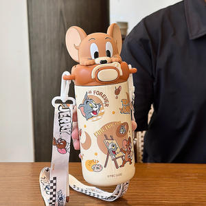 ขวดน้ำเก็บอุณหภูมิสำหรับเด็ก ทอมแอนด์เจอร์รี่ 525 มล. พร้อมหลอดดูด แก้วพกพาสำหรับโรงเรียนและโรงเรียนอนุบาล - Product Image 5