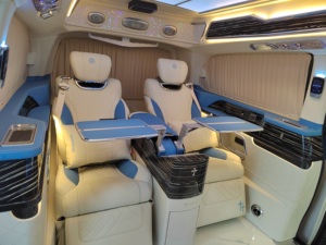 Siège de voiture électrique de luxe personnalisé en microfibre OEM pour aviation, confortable, avec table intégrée - Product Image 5
