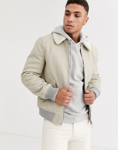Veste pour homme KY <span class=keywords><strong>Fisher</strong></span>, fermeture éclair, poches latérales, poignets et ourlet côtelés, col en fourrure gris clair - Product Image 2