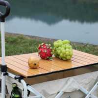 Chariot utilitaire pliable à quatre roues, robuste, imperméable, écologique, réglable, en métal, pour extérieur, avec côtés amovibles, pour le camping