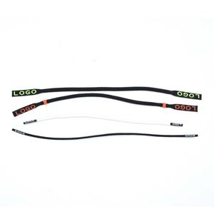 光沢のあるシリコンコーティングされたエッジが付いた高品質の非伸縮性編組コード紐、スポーツウェア用のプルラース - Product Image 3