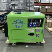 Groupe électrogène diesel silencieux 5 kVA 8 kVA 10 kW refroidi par air, générateur diesel 30 kVA, générateur électrique 25 kVA, centrale électrique portable