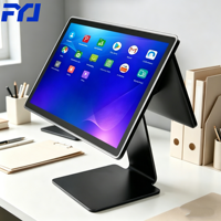 Terminal de point de vente Android 13 FYJ F8 à double écran tactile FHD, personnalisable avec logo de marque, tablette POS économique pour le commerce de détail