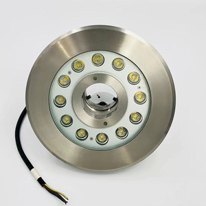 Luces LED Sumergibles de Acero Inoxidable para Fuentes, Boquilla de Chorro Seco Enterrada con Orificio Central para Piscinas, Jardines y Estanques - Product Image 2