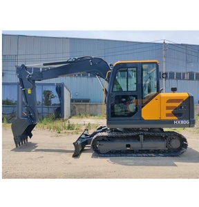 Excavadora de cadenas original importada de Corea HX80 HX80G HX60G Mini excavadora en venta a bajo precio - Product Image 6