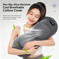 Promotion : Masseur lombaire 3-en-1 avec compression chaude, vibration et traction pour le cou, le bas du dos et la taille – Appareil de massage musculaire lombaire relaxant
