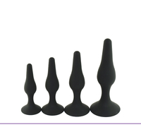 Ensemble de 4 Plugs Anaux en Silicone Abres Culo Analplug pour Hommes/Femmes, Masseur de Prostate, 100% Étanche