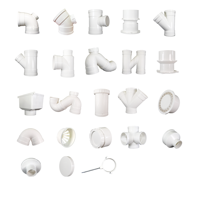 Gongchi Top Brand High Quality UPVC Conector Shock-resistant Equal Diameter Flow Tee PVC-U Drainage Pipe Fittings Flexible