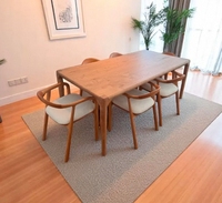 Table basse durable de forme naturelle en noyer Mobilier de maison pour les tables à manger de salon