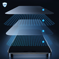 Protection d'écran en verre trempé pour téléphone portable, super HD transparente 2.5D 9H, pour iPhone 11 12 13 14 15 16 17 Pro Max Plus