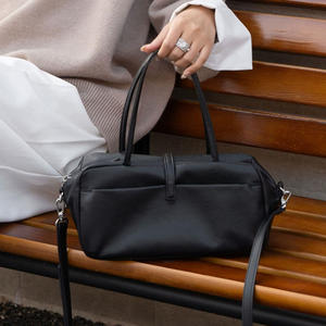 Sac à bandoulière de luxe en cuir véritable pour femme, sac en cuir de vachette pleine fleur tanné végétal, sac de banlieue en cuir - Product Image 3