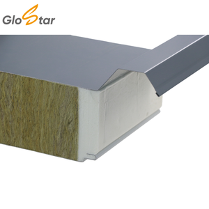 Factory Price Premium Steel Surface Glass Wool Rock Wool PU Edgy-Sealed 100mm/150mm SR1000 <strong>Roof</strong> <strong>Sandwich</strong> <strong>Panel</strong> For <strong>Roof</strong> Systems - Product Image 4