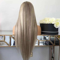 Wigirl — perruques Lace Front wig 100% brésiliennes, cheveux naturels vierges, balayage couleur blond, ombré, pour femmes, vente en gros