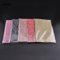 Qibai papier de soie emballage cadeau artisanat motif léopard fait à la main emballage cadeau papier de soie bricolage pour fête mariage décor