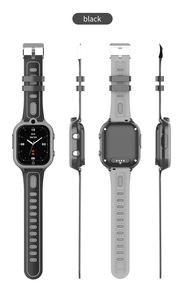 Jam tangan pintar pelacak GPS anak, dengan fungsi SOS, SIM siap 4G, casing plastik & tali karet, antiair IP67, baterai tahan lama - Product Image 3