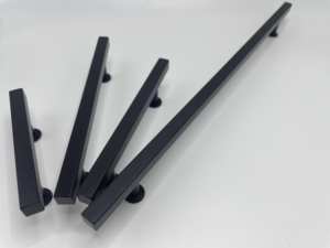 Poignées de bar classiques modernes en acier noir mat carrées réglables écologiques durables pour la cuisine, le bar à domicile, la chambre à coucher, les meubles - Product Image 4