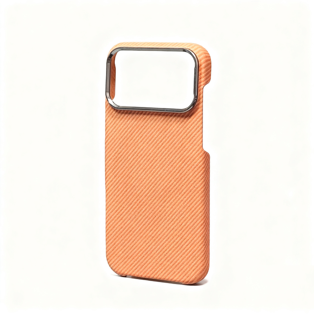 Wholesale Mobile Aramid Fiber Pattern Phone Cases With Magnetic Half Back Customize Phone case for iPhone 17 Pro