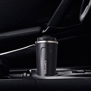 Mug de voyage isotherme personnalisé avec logo, 12 oz et 17 oz, anti-fuite, en acier inoxydable, réutilisable, avec couvercle - Product Image 5