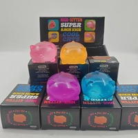 Jouet anti-stress Kawaii en forme de chat en cristal, super doux en matériau maltose, avec boîte de présentation, mignon pour soulager le stress des enfants et des adultes