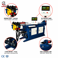 Mesin Pembengkok Pipa dan Tabung Baja Tahan Karat & Tembaga CNC Hidrolik Semi-Otomatis dengan Kontrol PLC dan Motor