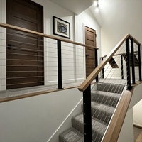 Kit de quincaillerie pour garde-corps en câble d'acier inoxydable à hauteur personnalisée, balustrade en câble métallique pour projets d'escaliers, de balcons et de terrasses