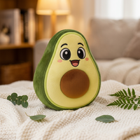 Peluche avocat bébé personnalisée en carton, jouet en peluche avec logo brodé pour la décoration de la maison, cadeau pour enfants