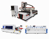 Routeur CNC haute précision MEOKON 9KW, table de travail 1300*2500mm, machine de découpe de panneaux en bois MDF pour la production de meubles