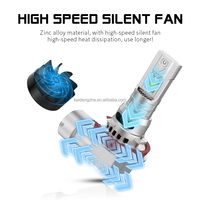 Ampoule de phare LED miniature Kaidengzhe H7 H11 9005 66W 6000K Canbus Plug & Play sans fil 12V pour voiture