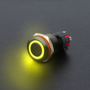 ปุ่มกดโลหะทรงกลมสีดำ ขนาดเส้นผ่านศูนย์กลางติดตั้ง 12 มม. มาตรฐาน IP65 1NO 24V ไฟ LED หลายสี สำหรับ<span class=keywords><strong>เครื่อง</strong></span><span class=keywords><strong>ใช้</strong></span><span class=keywords><strong>ไฟฟ้า</strong></span>ภายในบ้าน - Product Image 4