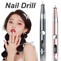 2 Piezas de Taladro de Uñas Eléctrico Inalámbrico, Potente y Portátil, Herramienta Profesional para Pulir y Lijar Uñas, Compatible con Logotipo Personalizado