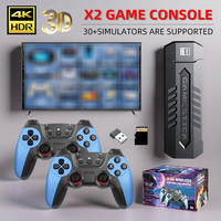 Vente en gros X2Blue Console de jeu TV multi-joueurs Manette de jeu sans fil Bâton de jeu 4K HD Consoles de jeu rétro
