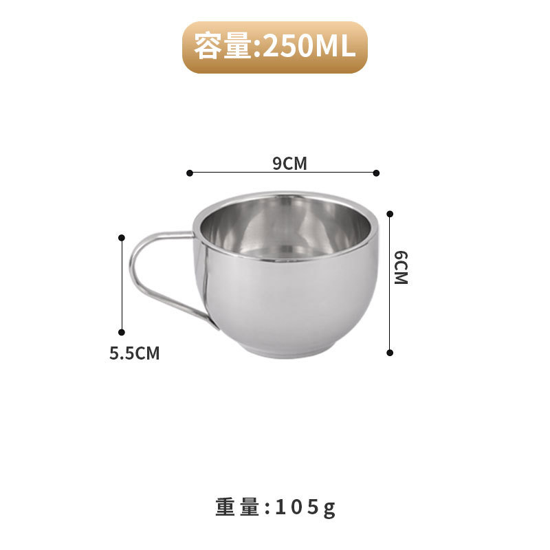 Taza milanesa de 250 ml con asa.