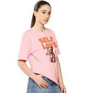 Camiseta Personalizada con Estampado de Autoestima para Mujer, Fabricante OEM ODM, Proveedor de Fábrica, Venta al Por Mayor, Diseño Personalizado, Marca Privada - Product Image 1