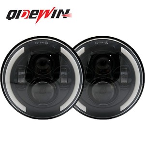 Qidewin 7-Inch <b>Led</b> <b>Headlights</b> Dual Color Angel Eye For Car Motorcycle Modification Ip68 - Product Image 1