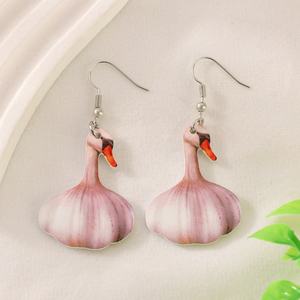 Nuovi <span class=keywords><strong>Orecchini</strong></span> Creativi in Acrilico per Donne, Stile di Nicchia con Design di Rana e Procione, <span class=keywords><strong>Orecchini</strong></span> a Perno Personalizzati - Product Image 3