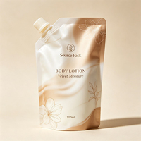Pochette Doypack Rechargeable pour Gel Douche, Lait Corporel, Liquides Cosmétiques et Soins de la Peau, avec Bec Verseur, Anti-UV, Logo Personnalisé