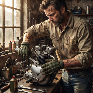 Professional Outdoor Tactical Survival <strong>Gloves</strong> Ultimate <strong>Grip</strong> Wear-Resistant Anti-Slip Touch Screen Mechanic <strong>Glove</strong> for Safety Work - Product Image 3