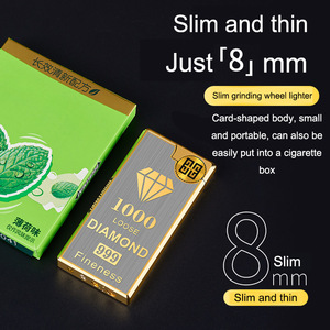 Briquet DEBANG 2025 avec meule à aiguiser, rechargeable au <span class=keywords><strong>gaz</strong></span> et personnalisable avec logo, briquet au butane - Product Image 4