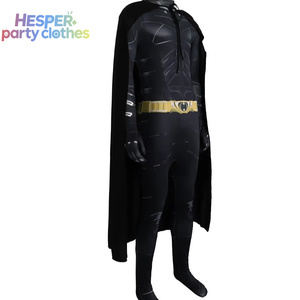 HESPER Ensemble de costumes de festival le plus populaire pour adultes, Masquerade Black Muscle Bat Man Cloak Cape Polyester Jumpsuits & Rompers - Product Image 2