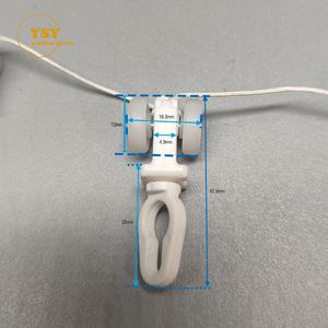 Glissières de rail de <span class=keywords><strong>rideau</strong></span> en plastique en forme de S, ondulées, avec ruban adhésif, accessoires pour usage domestique, vente en gros - Product Image 4