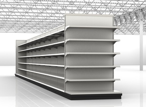 Nouvelles étagères de vente au détail en bois double face écologiques pour supermarchés, gondoles, dispensaires, pharmacies et chaînes de magasins – Livraison gratuite - Product Image 6