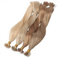 Extensions de cheveux 100% Remy en cheveux humains, extensions à pointe en I, extensions à micro-perles en kératine, extensions de cheveux invisibles sans couture pour salon