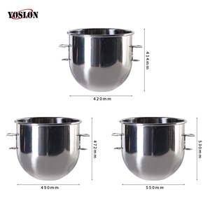 Yoslon accesorios de mezclador planetario, 10L 20L 30L 40L 50L 60L 80L tazón extraíble de acero inoxidable para mezclador de masa de pan/ - Product Image 3