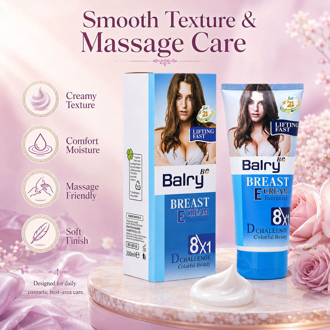 Crema rassodante e lifting per il seno Blu