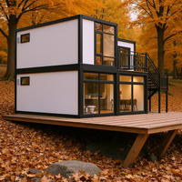 Maisons conteneurs portables de luxe Conception étanche pour centres de villégiature en bord de mer Immeuble de bureaux Maison préfabriquée pour villa