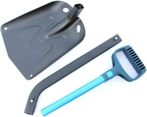 Vente en gros de pelles à neige télescopiques en alliage d'aluminium à long manche avec lame en forme de V et poignée antidérapante en forme de T pour le déneigement - Product Image 4