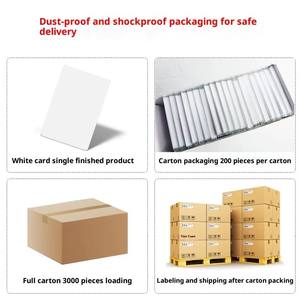 Carte RFID en PVC blanche pour contrôle d'accès, ascenseur, pointage des présences, école, parc industriel, système intelligent - Product Image 2