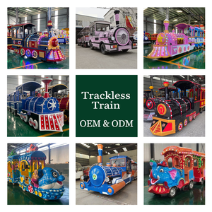 <span class=keywords><strong>Tren</strong></span> Eléctrico sin Rieles a <span class=keywords><strong>Precio</strong></span> Competitivo, 4 Vagones sin Rieles, Paseo en <span class=keywords><strong>Tren</strong></span> sin Rieles para Resorts y Lugares Turísticos - Product Image 4