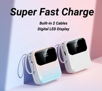 Promotion : Batterie externe ultra-fine Li-Polymère 20000mAh à charge rapide avec affichage LED et logo personnalisé, USB Type-C pour iPhone