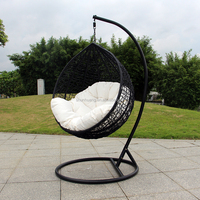 Fauteuil suspendu en rotin pour salon de jardin, hamac, balcon, jardin, avec support, vente en gros, personnalisable